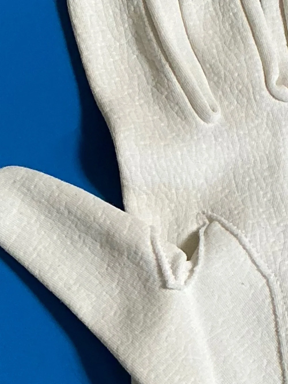 Vintage 1950s Hansen Formal Wrist Ivory Gloves Size 7 Mid Century